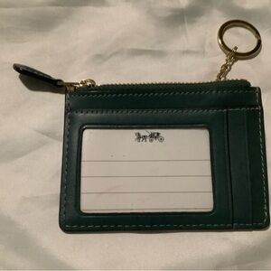 Coach Green Key & Card Holder